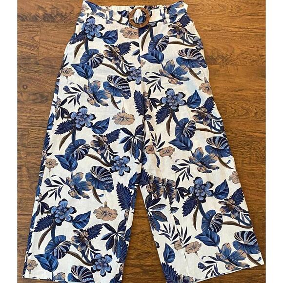 Sigrid Olsen Floral Wide-Leg Pants - NWOT - Picture 1 of 7